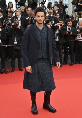 FRANSA, FRANSA. 16 Mayıs 2023: 76. Cannes Festivali 'nde Jeanne du Barry' nin prömiyerinde Baptiste Giabiconi