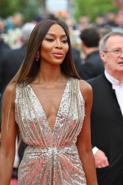 FRANSA, FRANSA. 16 Mayıs 2023: 76. Cannes Festivali 'nde Jeanne du Barry' nin galasında Naomi Campbell