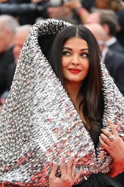 Cannes France May 2023 Aishwarya Rai Premiere Indiana Jones Dial — Stock Photo, Image