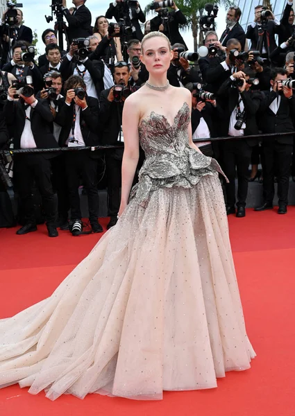 Cannes Frankreich Mai 2023 Elle Fanning Bei Der Premiere Von — Stockfoto