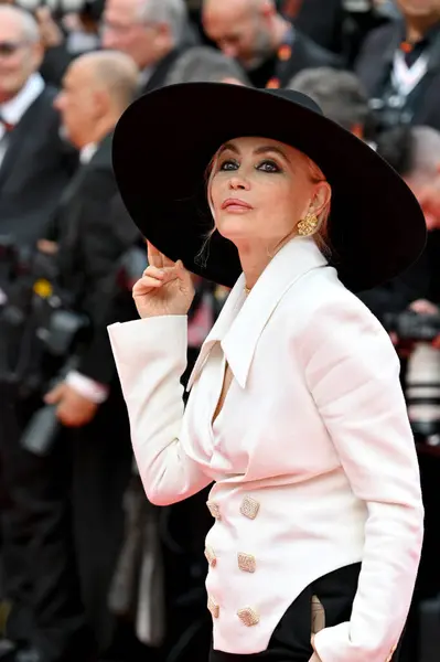 Cannes France May 2023 Emmanuelle Beart Premiere Jeanne Barry 76Th — Stock Photo, Image