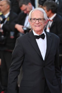 FRANSA, FRANSA. 26 Mayıs 2023, Ken Loach 76. Cannes Festivali 'ndeki Old Oak galasında.