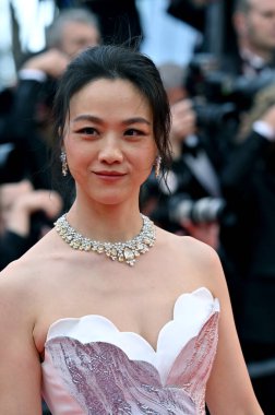 FRANSA, FRANSA. 19 Mayıs 2023, Tang Wei 76. Cannes Festivali 'nin ilk gösteriminde.