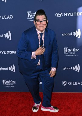 ÇOK HILLS, CA. 30 Mart 2023: Lea DeLaria Beverly Hilton Otel 'de düzenlenen 34. GLAAD Medya Ödülleri' nde