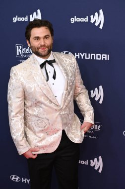 ÇOK HILLS, CA. 30 Mart 2023: Jake Borelli Beverly Hilton Otel 'deki 34. Yıllık GLAAD Medya Ödülleri' nde