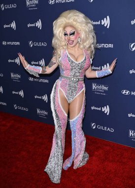 ÇOK HILLS, CA. 30 Mart 2023: Beverly Hilton Otel 'de düzenlenen 34. GLAAD Medya Ödülleri' nde Brigitte Haydut