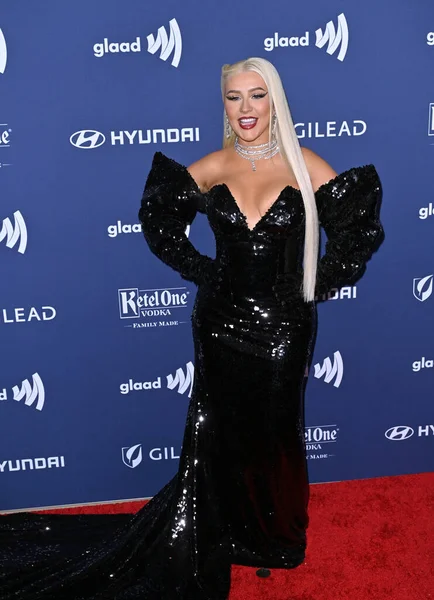 Beverly Hills March 2023 Christina Aguilera 34Th Annual Glaad Media — Stock Photo, Image