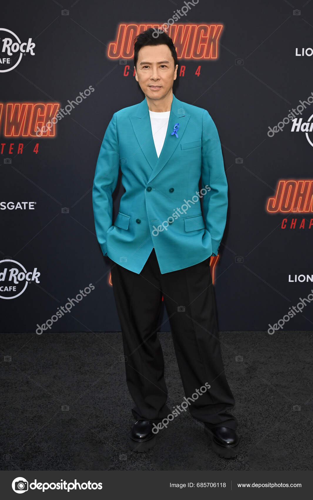 Los Angeles March 2023 Donnie Yen Premiere John Wick Chapter Stock