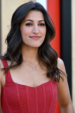 LOS ANGELES, CA. 27 Mart 2023: Gabrielle Bourne Regency Village Tiyatrosu 'nun dünya prömiyerinde