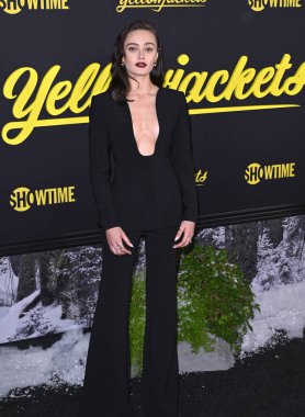 LOS ANGELES, CA. 22 Mart 2023: Ella Purnell, Hollywood 'daki TCL Çin Tiyatrosu' nda YellowJackets 'ın 2. sezon galasında.