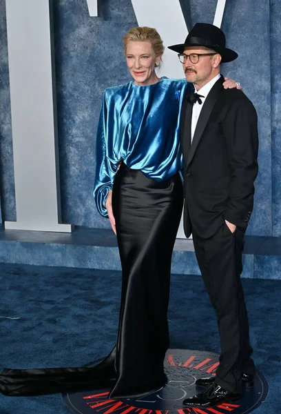 Beverly Hill Marzo 2023 Cate Blanchett Todd Field Vanity Fair — Foto Stock