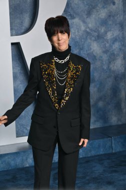 ÇOK HILLS, CA. 13 Mart 2023: Diane Warren Wallis Annenberg Merkezi 'ndeki Vanity Fair Oscar Partisi' nde.