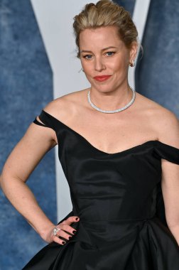 ÇOK HILLS, CA. 12 Mart 2023: Elizabeth Banks, Wallis Annenberg Merkezi 'ndeki Vanity Fair Oscar Partisi' nde.
