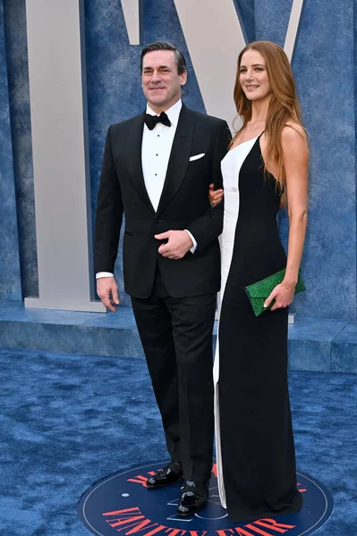 Beverly Hills 2023年3月12日 哈姆和安娜 奥西奥拉在瓦利斯 安嫩贝格中心举行的2023年名利场奥斯卡颁奖典礼上 — 图库照片