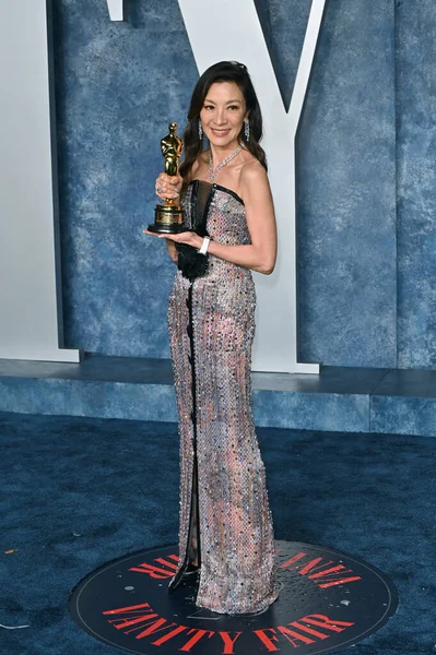 Beverly Hills März 2023 Michelle Yeoh Bei Der Vanity Fair — Stockfoto