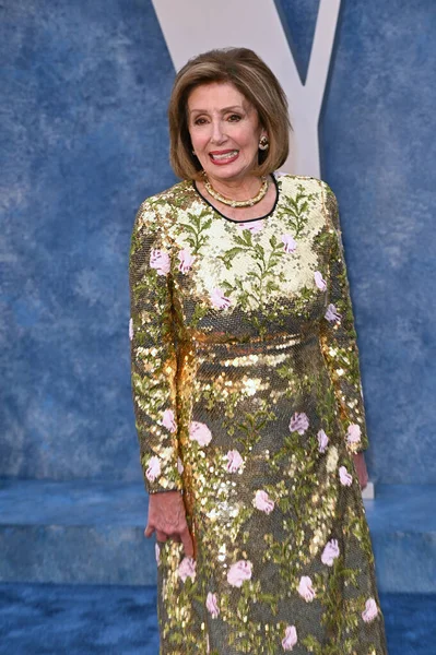 Beverly Hills Března 2023 Nancy Pelosiová Vanity Fair Oscar Party — Stock fotografie