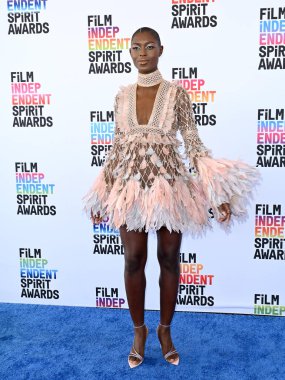 Santa Monica, CA 'da. 4 Mart 2023: Jodie Turner-Smith Santa Monica 'da Bağımsız Ruh Ödülleri' nde