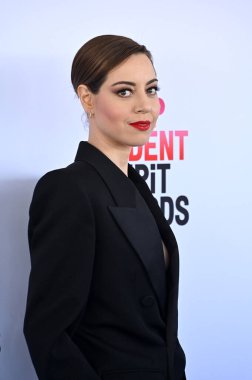 Santa Monica, CA 'da. 4 Mart 2023: Aubrey Plaza Santa Monica Bağımsız Ruh Ödülleri 2023