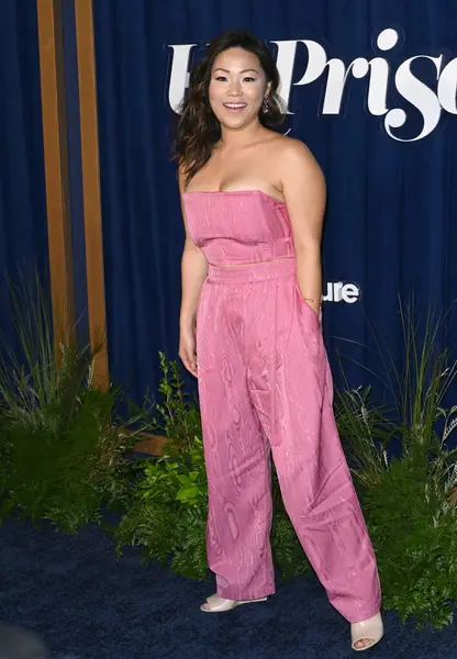 LOS ANGELES, CA. 02 Mart 2023: Jee Young, Hollywood Lejyon Tiyatrosu 'nda Mahkûm Olmayan' ın galasında.