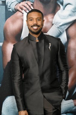 LOS ANGELES, CA. 27 Şubat 2023: Michael B. Jordan, Creed III 'ün Hollywood' daki TCL Çin Tiyatrosu 'ndaki galasında.