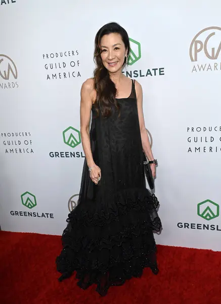 Los Angeles Kalifornia Lutego 2023 Michelle Yeoh Rozdaniu Nagród Gildii — Zdjęcie stockowe