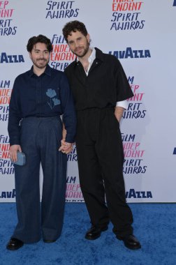 SANTA MONICA, USA. February 25, 2024: Noah Galvin & Ben Platt at the 2024 Film Independent Spirit Awards in Santa Monica