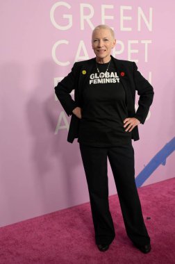 LOS ANGELES, USA. March 06, 2024: Annie Lennox at the 2024 Green Carpet Fashion Awards clipart