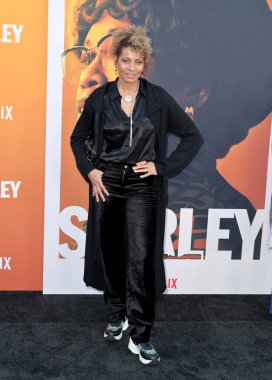 LOS ANGELES, USA. March 19, 2024: Michelle Hurd at the premiere for Shirley at the Egyptian Theatre clipart