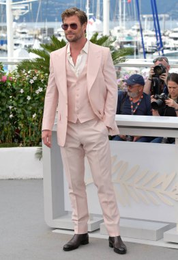 FRANSA, FRANSA. 16 Mayıs 2024: Chris Hemsworth Furiosa A Mad Max Saga 'da 77. Cannes Festivali' nde fotoğraf çekimi