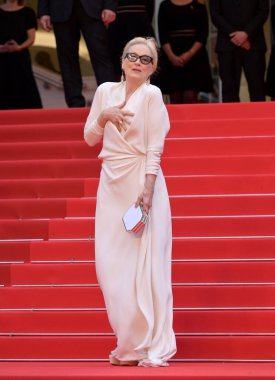 CANNES, FRANCE. May 14, 2024: Meryl Streep at the The Second Act premiere at the 77th Festival de Cannes clipart