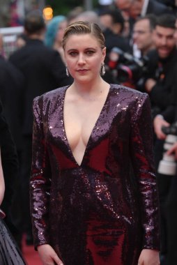 CANNES, FRANCE. May 14, 2024: Greta Gerwig at the The Second Act premiere at the 77th Festival de Cannes clipart