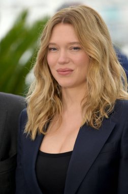 FRANSA, FRANSA. 15 Mayıs 2024: 77. Cannes Festivali 'nde Lea Seydoux İkinci Perde fotoğraf aramasında
