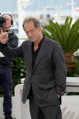 FRANSA, FRANSA. 15 Mayıs 2024: İkinci Perde 'de Vincent Lindon, Cannes Festivali' nde fotoğraf çekimi