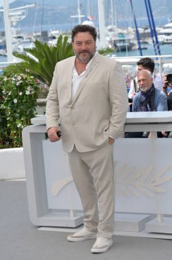 FRANSA, FRANSA. 19 Mayıs 2024: 77. Cannes Festivali 'nde Denis Menochet