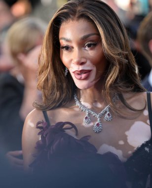 FRANSA, FRANSA. 22 Mayıs 2024: Winnie Harlow 77. Cannes Festivali 'nde Le Comte De Monte-Cristo prömiyerinde