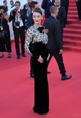 CANNES, FRANCE. May 22, 2024: Charlotte Le Bon at the Le Comte De Monte-Cristo premiere at the 77th Festival de Cannes clipart