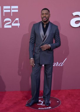 ANTIBES, FRANCE. May 23, 2024: Colman Domingo  at the 30th amfAR Gala Cannes at the Hotel du Cap d'Antibes clipart