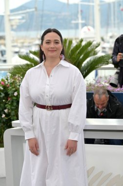 FRANSA, FRANSA. 14 Mayıs 2024: Cannes Jürisindeki Lily Gladstone Fotoğraf Festivali 'nde