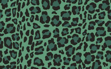 Soyut modern leopar pürüzsüz desen. Hayvanlar modaya uygun arka plan. Baskı, kart, kartpostal, kumaş ve tekstil için renk dekoratif vektör çizimi. Modern stilize cilt süsü.