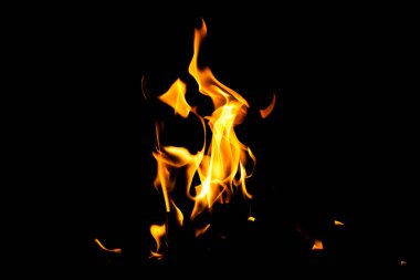 Ateş alevi dokusu. Yanan malzeme arka planı. Yanık izi. Alev ve meşale duvar kağıdı. Isı ve sis perdesi. Patlama ve sıcak arkaplan.