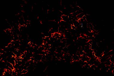 Ateş alevi dokusu. Yanan malzeme arka planı. Yanık izi. Alev ve meşale duvar kağıdı. Isı ve sis perdesi. Patlama ve sıcak arkaplan.