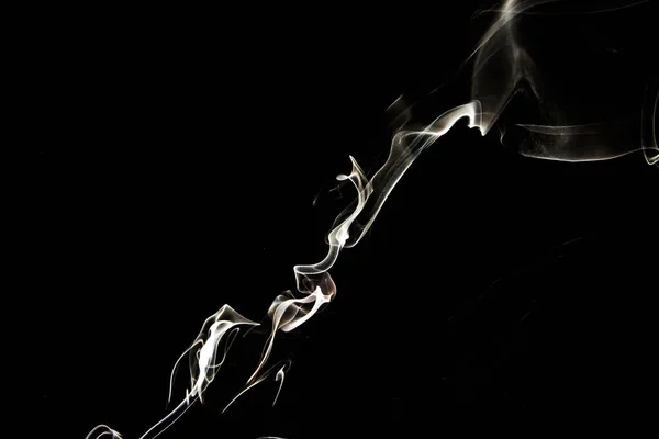 Smoke Effect Texture Isolated Background Black Dark Backdrop Smokey Fire — Fotografia de Stock