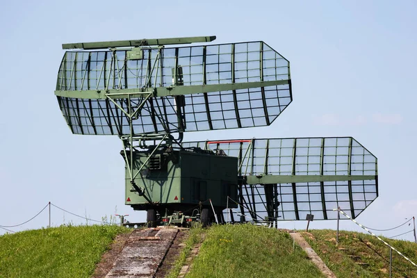 Antenli Sovyet Rus Askeri Radar Istasyonu Hava Savunması Modern Ordu — Stok fotoğraf