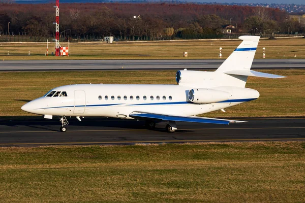 Aereo Passeggeri Business Jet Senza Titolo Aeroporto Volo Aziendale Aviazione — Foto Stock