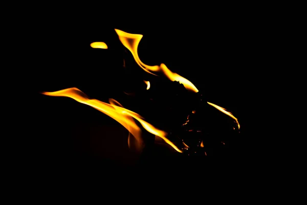 วเปลวไฟ นหล เผาไหม กษณะการเผาไหม ไฟและไฟฉาย วอลล เปเปอร นหล งความร อนและหมอกคว — ภาพถ่ายสต็อก