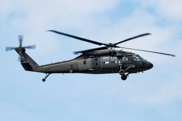 Sliac Eslovaquia Septiembre 2018 Helicóptero Militar Base Aérea Operación Aérea —  Fotos de Stock