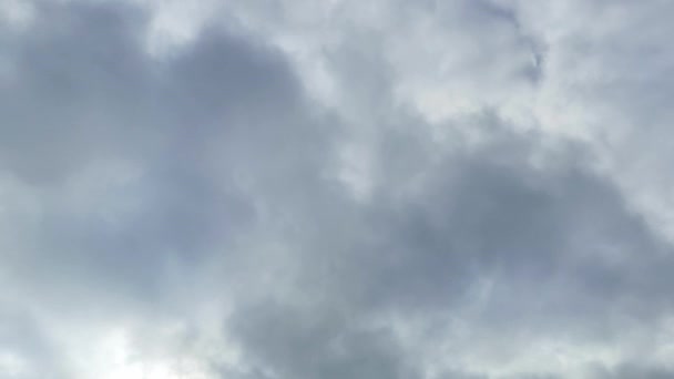 Хронология Движения Облаков Небе Облачной Погоде — стоковое видео