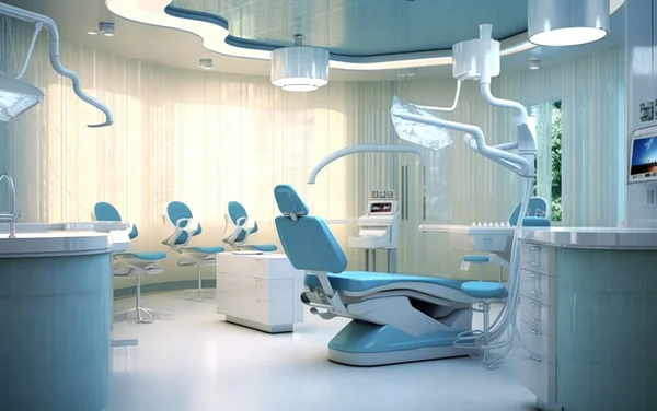 Ett Modernt Tandvårdskontor Skapat Artificiell Intelligens Massor Ljus Och Utrustning — Stockfoto