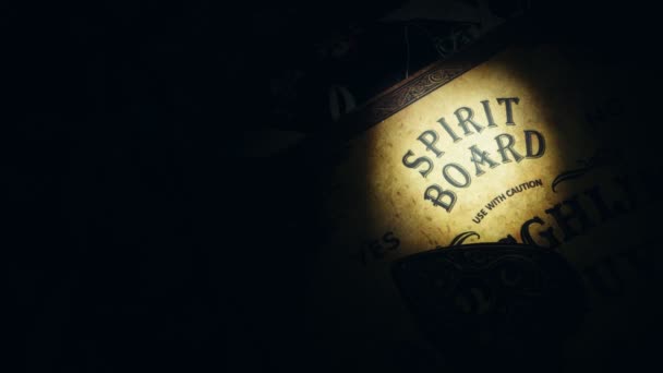 Духовне Чаклунство Ouija Board — стокове відео