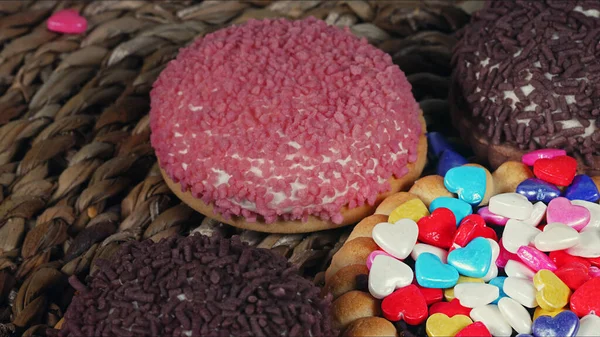 おいしいと甘いカラフルな砂糖菓子の写真 — ストック写真